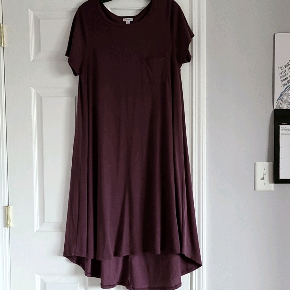 Plum Lularoe Cassie Dress